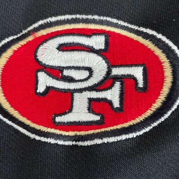 EUC NFL SF 49ers Black Red Mock Turtle 1/2 Zip Long Sleeve Top/Jacket - XLT (Tal - Picture 4 of 7